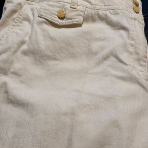 Talbots Woman White Sailor Style Preppy Wide Leg Pants - Size 18W